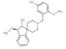 (2R*,3R*)-1'-(5-hydroxy-2-methoxybenzyl)-3-methoxy-2,3-dihydrospiro[indene-1,4'-piperidin]-2-ol