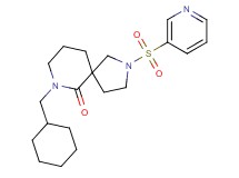 7-(cyclohexylmethyl)-2-(3-pyridinylsulfonyl)-2,7-diazaspiro[4.5]decan-6-one