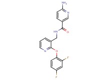 6-amino-N-{[2-(2,4-difluorophenoxy)pyridin-3-yl]methyl}nicotinamide