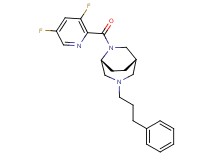 (1S*,5R*)-6-[(3,5-difluoropyridin-2-yl)carbonyl]-3-(3-phenylpropyl)-3,6-diazabicyclo[3.2.2]nonane