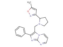 3-{[2-(5-methylisoxazol-3-yl)pyrrolidin-1-yl]methyl}-2-phenylimidazo[1,2-a]pyrimidine