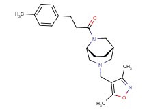 (1S*,5R*)-3-[(3,5-dimethyl-4-isoxazolyl)methyl]-6-[3-(4-methylphenyl)propanoyl]-3,6-diazabicyclo[3.2.2]nonane