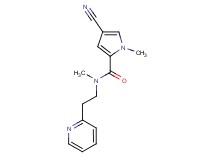 4-cyano-N,1-dimethyl-N-(2-pyridin-2-ylethyl)-1H-pyrrole-2-carboxamide