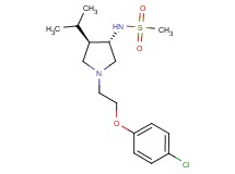 N-{(3S*,4R*)-1-[2-(4-chlorophenoxy)ethyl]-4-isopropyl-3-pyrrolidinyl}methanesulfonamide