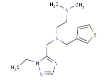 N-[(1-ethyl-1H-1,2,4-triazol-5-yl)methyl]-N',N'-dimethyl-N-(3-thienylmethyl)ethane-1,2-diamine