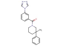 3-methyl-3-phenyl-1-[3-(4H-1,2,4-triazol-4-yl)benzoyl]piperidine