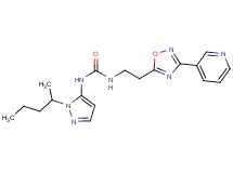 N-[1-(1-methylbutyl)-1H-pyrazol-5-yl]-N'-[2-(3-pyridin-3-yl-1,2,4-oxadiazol-5-yl)ethyl]urea