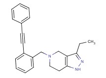 3-ethyl-5-[2-(phenylethynyl)benzyl]-4,5,6,7-tetrahydro-1H-pyrazolo[4,3-c]pyridine