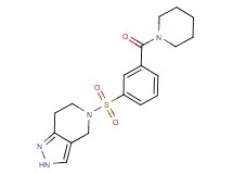 5-{[3-(piperidin-1-ylcarbonyl)phenyl]sulfonyl}-4,5,6,7-tetrahydro-2H-pyrazolo[4,3-c]pyridine