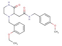 2-[1-(2-ethoxybenzyl)-3-oxo-2-piperazinyl]-N-(4-methoxybenzyl)acetamide