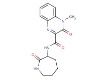 4-methyl-3-oxo-N-(2-oxoazepan-3-yl)-3,4-dihydroquinoxaline-2-carboxamide