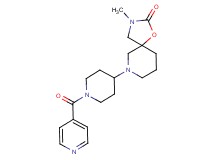 7-(1-isonicotinoyl-4-piperidinyl)-3-methyl-1-oxa-3,7-diazaspiro[4.5]decan-2-one