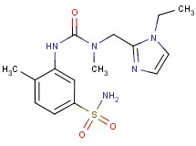 3-({[[(1-ethyl-1H-imidazol-2-yl)methyl](methyl)amino]carbonyl}amino)-4-methylbenzenesulfonamide