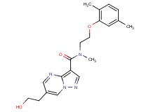 N-[2-(2,5-dimethylphenoxy)ethyl]-6-(2-hydroxyethyl)-N-methylpyrazolo[1,5-a]pyrimidine-3-carboxamide