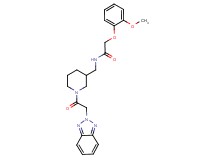 N-{[1-(2H-1,2,3-benzotriazol-2-ylacetyl)-3-piperidinyl]methyl}-2-(2-methoxyphenoxy)acetamide