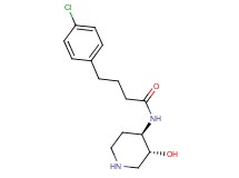 4-(4-chlorophenyl)-N-[rel-(3R,4R)-3-hydroxy-4-piperidinyl]butanamide hydrochloride