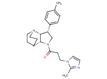 (3R*,3aR*,7aR*)-1-[3-(2-methyl-1H-imidazol-1-yl)propanoyl]-3-(4-methylphenyl)octahydro-4,7-ethanopyrrolo[3,2-b]pyridine