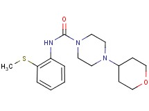 N-[2-(methylthio)phenyl]-4-(tetrahydro-2H-pyran-4-yl)piperazine-1-carboxamide