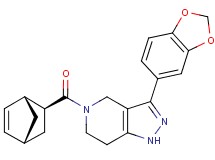 3-(1,3-benzodioxol-5-yl)-5-[(1R*,2S*,4R*)-bicyclo[2.2.1]hept-5-en-2-ylcarbonyl]-4,5,6,7-tetrahydro-1H-pyrazolo[4,3-c]pyridine