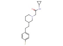 N-cyclopropyl-2-{3-[2-(4-fluorophenyl)ethyl]-1-piperidinyl}acetamide