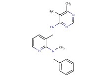 N-({2-[benzyl(methyl)amino]pyridin-3-yl}methyl)-5,6-dimethylpyrimidin-4-amine
