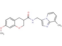 7-methoxy-N-[(8-methylimidazo[1,2-a]pyridin-3-yl)methyl]chromane-3-carboxamide