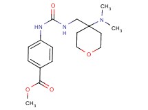 methyl 4-{[({[4-(dimethylamino)tetrahydro-2H-pyran-4-yl]methyl}amino)carbonyl]amino}benzoate