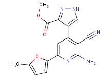 methyl 4-[2-amino-3-cyano-6-(5-methyl-2-furyl)pyridin-4-yl]-1H-pyrazole-3-carboxylate