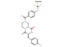 (3S,9aR)-3-(4-chlorobenzyl)-8-[4-(trifluoromethoxy)benzoyl]tetrahydro-2H-pyrazino[1,2-a]pyrazine-1,4(3H,6H)-dione