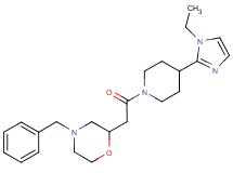 4-benzyl-2-{2-[4-(1-ethyl-1H-imidazol-2-yl)piperidin-1-yl]-2-oxoethyl}morpholine
