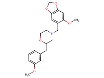 4-[(6-methoxy-1,3-benzodioxol-5-yl)methyl]-2-(3-methoxybenzyl)morpholine