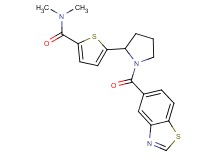 5-[1-(1,3-benzothiazol-5-ylcarbonyl)-2-pyrrolidinyl]-N,N-dimethyl-2-thiophenecarboxamide