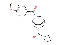 (1S*,5R*)-6-(1,3-benzodioxol-5-ylcarbonyl)-3-(cyclobutylcarbonyl)-3,6-diazabicyclo[3.2.2]nonane