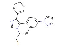 1-{4-[1-(2-fluoroethyl)-4-phenyl-1H-imidazol-5-yl]-3-methylphenyl}-1H-pyrazole