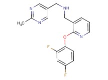1-[2-(2,4-difluorophenoxy)-3-pyridinyl]-N-[(2-methyl-5-pyrimidinyl)methyl]methanamine