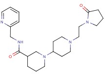 1'-[2-(2-oxopyrrolidin-1-yl)ethyl]-N-(pyridin-2-ylmethyl)-1,4'-bipiperidine-3-carboxamide