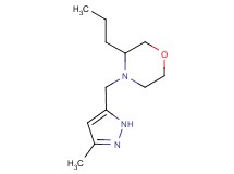 4-[(3-methyl-1H-pyrazol-5-yl)methyl]-3-propylmorpholine