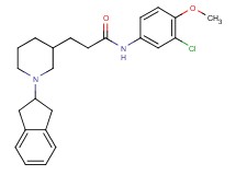 N-(3-chloro-4-methoxyphenyl)-3-[1-(2,3-dihydro-1H-inden-2-yl)-3-piperidinyl]propanamide