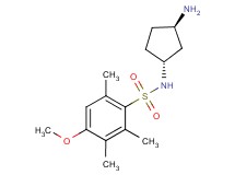 N-[(1R*,3R*)-3-aminocyclopentyl]-4-methoxy-2,3,6-trimethylbenzenesulfonamide