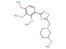 3-methoxy-1-{[3-(2,3,4-trimethoxyphenyl)-1,2,4-oxadiazol-5-yl]methyl}piperidine