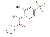 6-methyl-1-(1-methyl-2-oxo-2-pyrrolidin-1-ylethyl)-4-(trifluoromethyl)pyridin-2(1H)-one
