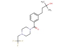 2-methyl-4-(3-{[4-(2,2,2-trifluoroethyl)-1-piperazinyl]carbonyl}phenyl)-2-butanol