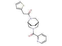 (1S*,5R*)-3-(2-pyridinylcarbonyl)-6-(2-thienylacetyl)-3,6-diazabicyclo[3.2.2]nonane
