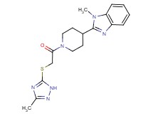 1-methyl-2-(1-{[(3-methyl-1H-1,2,4-triazol-5-yl)thio]acetyl}-4-piperidinyl)-1H-benzimidazole