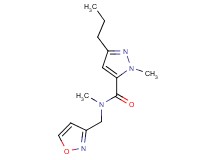 N-(3-isoxazolylmethyl)-N,1-dimethyl-3-propyl-1H-pyrazole-5-carboxamide