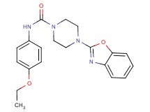 4-(1,3-benzoxazol-2-yl)-N-(4-ethoxyphenyl)piperazine-1-carboxamide