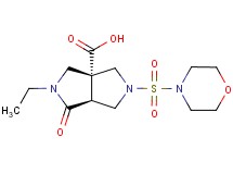 (3aR*,6aS*)-2-ethyl-5-(morpholin-4-ylsulfonyl)-1-oxohexahydropyrrolo[3,4-c]pyrrole-3a(1H)-carboxylic acid
