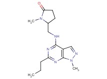 1-methyl-5-{[(1-methyl-6-propyl-1H-pyrazolo[3,4-d]pyrimidin-4-yl)amino]methyl}-2-pyrrolidinone