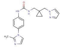 N-[4-(2-methyl-1H-imidazol-1-yl)phenyl]-N'-{[1-(1H-pyrazol-1-ylmethyl)cyclopropyl]methyl}urea