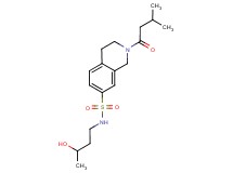 N-(3-hydroxybutyl)-2-(3-methylbutanoyl)-1,2,3,4-tetrahydroisoquinoline-7-sulfonamide